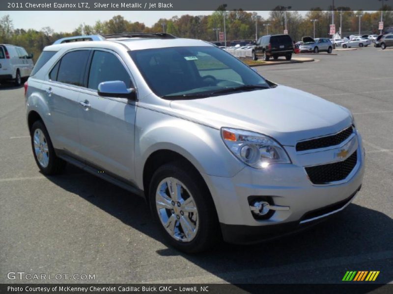 Silver Ice Metallic / Jet Black 2011 Chevrolet Equinox LTZ
