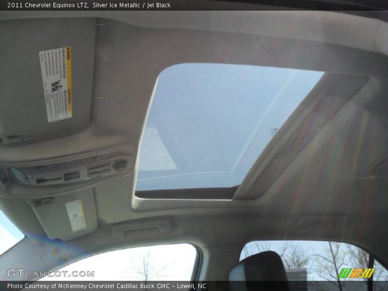 Silver Ice Metallic / Jet Black 2011 Chevrolet Equinox LTZ