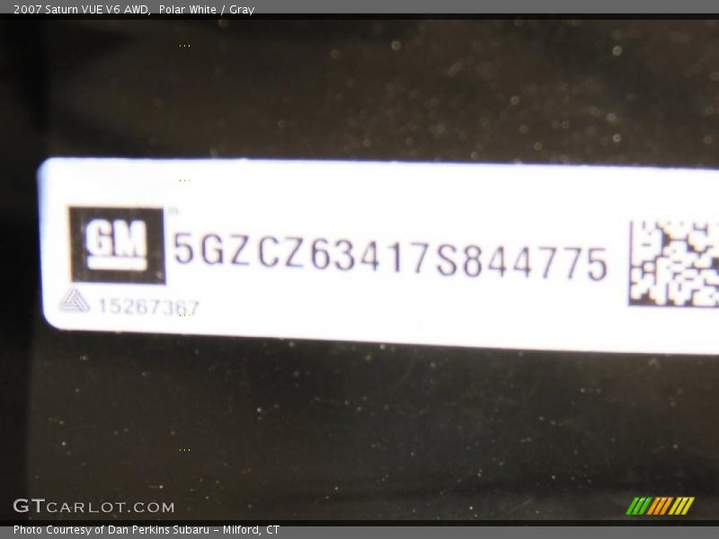 Polar White / Gray 2007 Saturn VUE V6 AWD