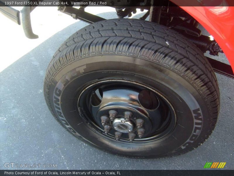 Vermillion Red / Red 1997 Ford F350 XL Regular Cab 4x4