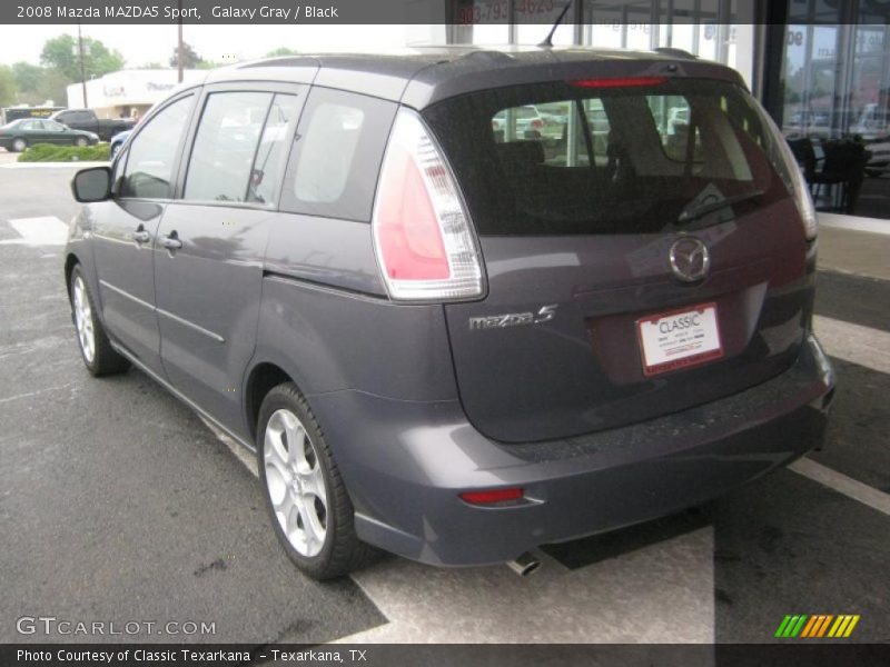 Galaxy Gray / Black 2008 Mazda MAZDA5 Sport