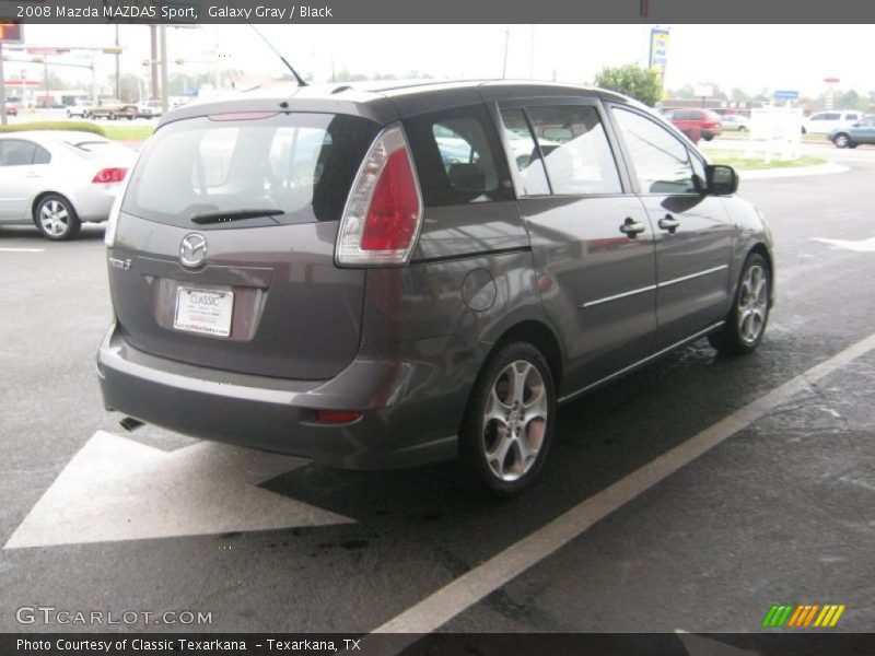 Galaxy Gray / Black 2008 Mazda MAZDA5 Sport