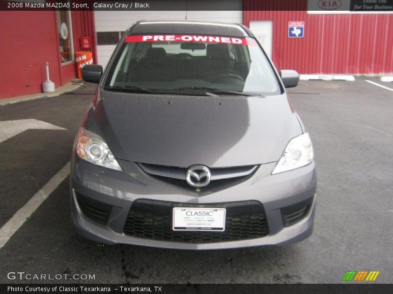 Galaxy Gray / Black 2008 Mazda MAZDA5 Sport