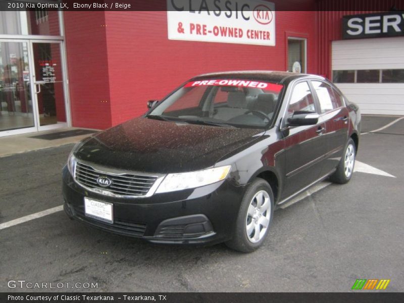 Ebony Black / Beige 2010 Kia Optima LX