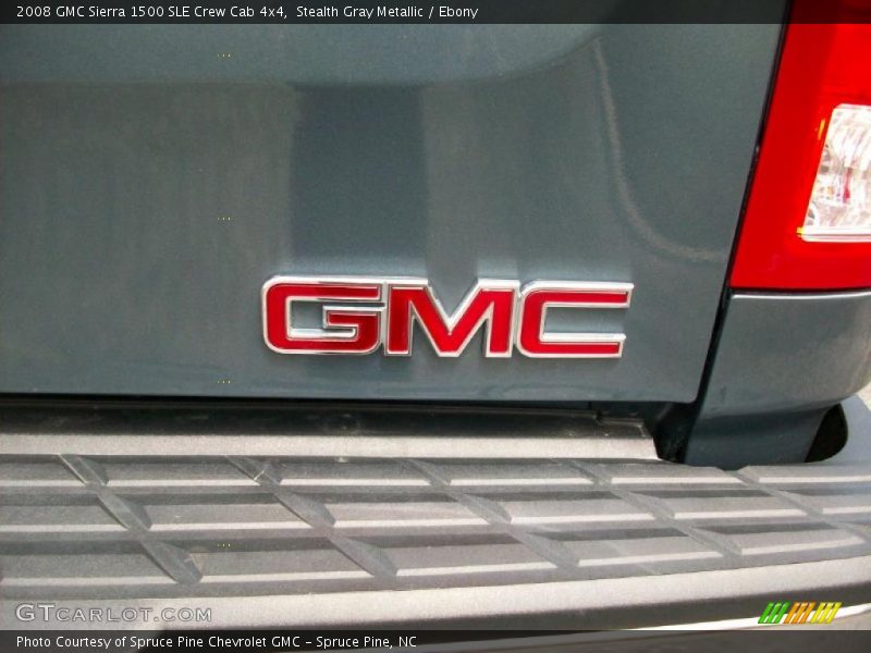 Stealth Gray Metallic / Ebony 2008 GMC Sierra 1500 SLE Crew Cab 4x4