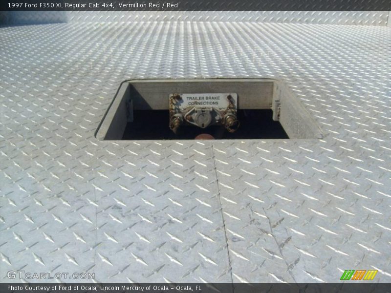 Vermillion Red / Red 1997 Ford F350 XL Regular Cab 4x4