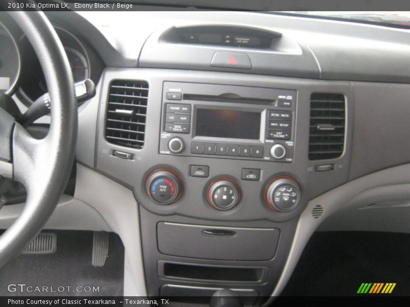 Ebony Black / Beige 2010 Kia Optima LX