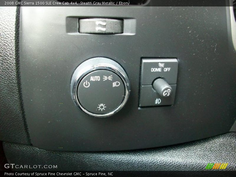 Stealth Gray Metallic / Ebony 2008 GMC Sierra 1500 SLE Crew Cab 4x4