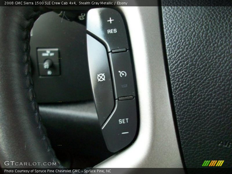 Stealth Gray Metallic / Ebony 2008 GMC Sierra 1500 SLE Crew Cab 4x4