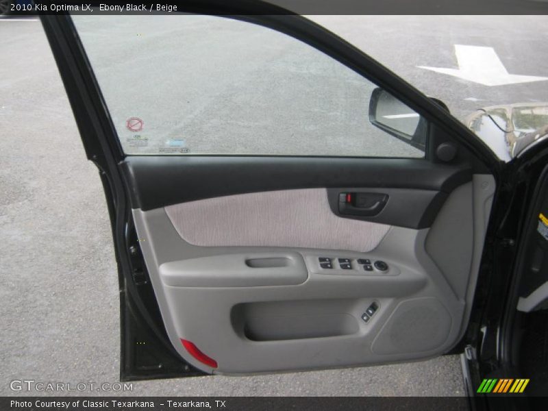 Ebony Black / Beige 2010 Kia Optima LX