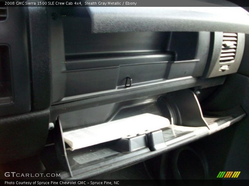Stealth Gray Metallic / Ebony 2008 GMC Sierra 1500 SLE Crew Cab 4x4