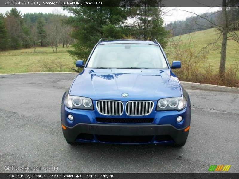 Montego Blue Metallic / Sand Beige 2007 BMW X3 3.0si