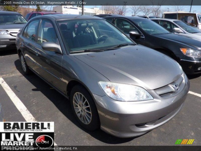 Magnesium Metallic / Gray 2005 Honda Civic EX Sedan
