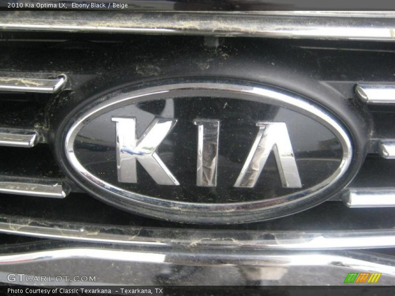 Ebony Black / Beige 2010 Kia Optima LX