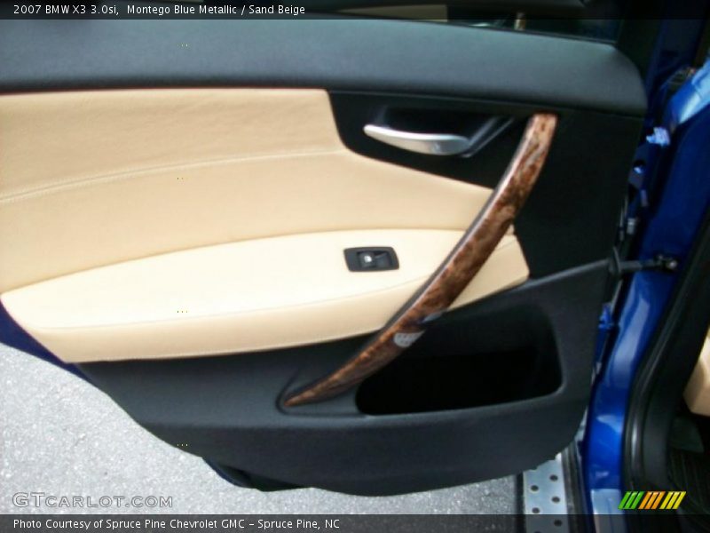 Montego Blue Metallic / Sand Beige 2007 BMW X3 3.0si