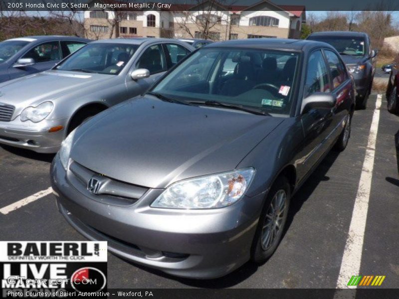 Magnesium Metallic / Gray 2005 Honda Civic EX Sedan