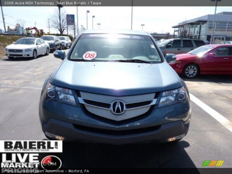 Steel Blue Metallic / Taupe 2008 Acura MDX Technology