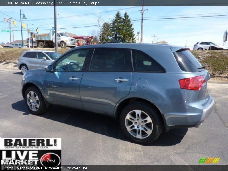 Steel Blue Metallic / Taupe 2008 Acura MDX Technology