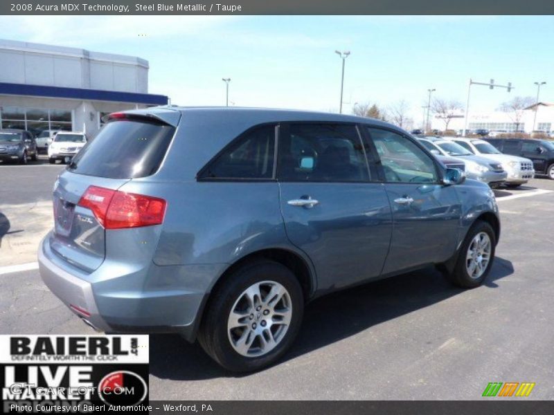 Steel Blue Metallic / Taupe 2008 Acura MDX Technology