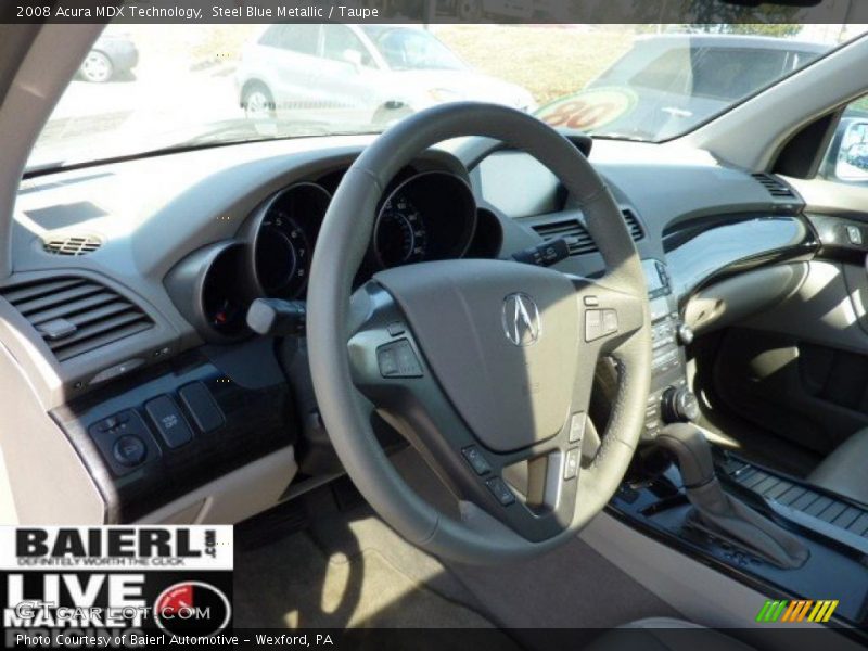 Steel Blue Metallic / Taupe 2008 Acura MDX Technology