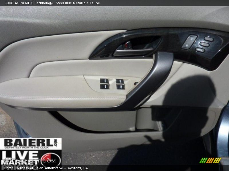 Steel Blue Metallic / Taupe 2008 Acura MDX Technology