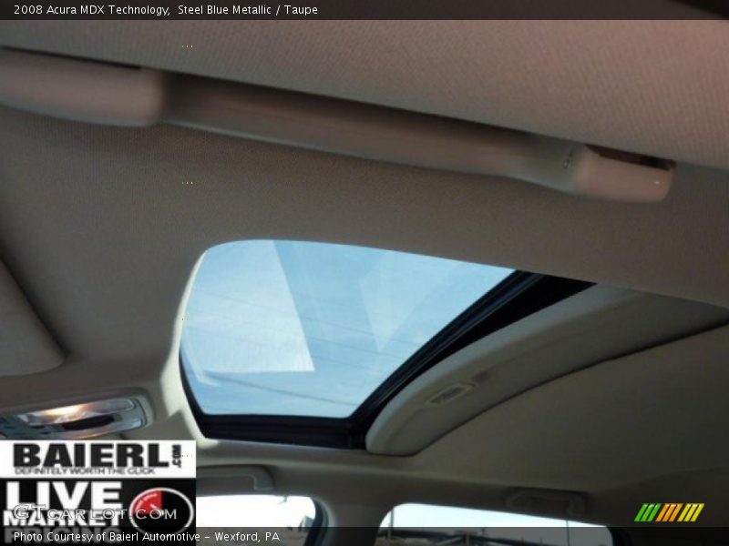 Steel Blue Metallic / Taupe 2008 Acura MDX Technology