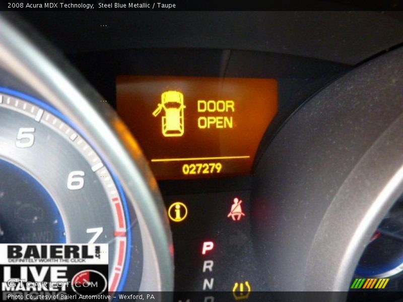 Steel Blue Metallic / Taupe 2008 Acura MDX Technology