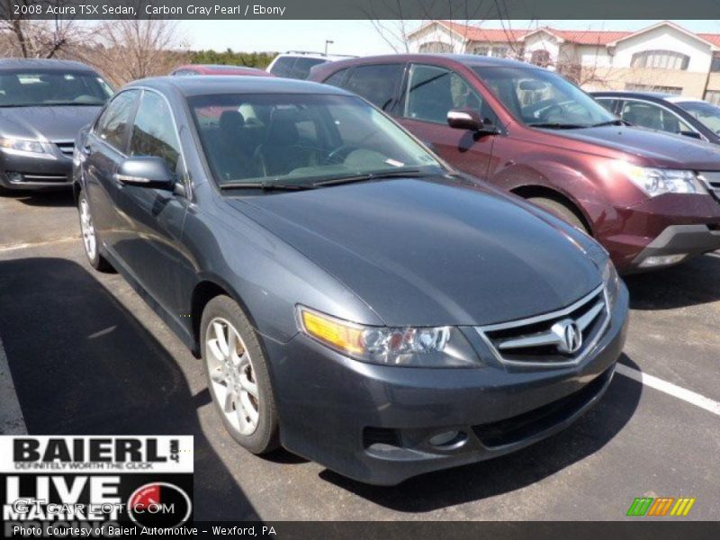 Carbon Gray Pearl / Ebony 2008 Acura TSX Sedan