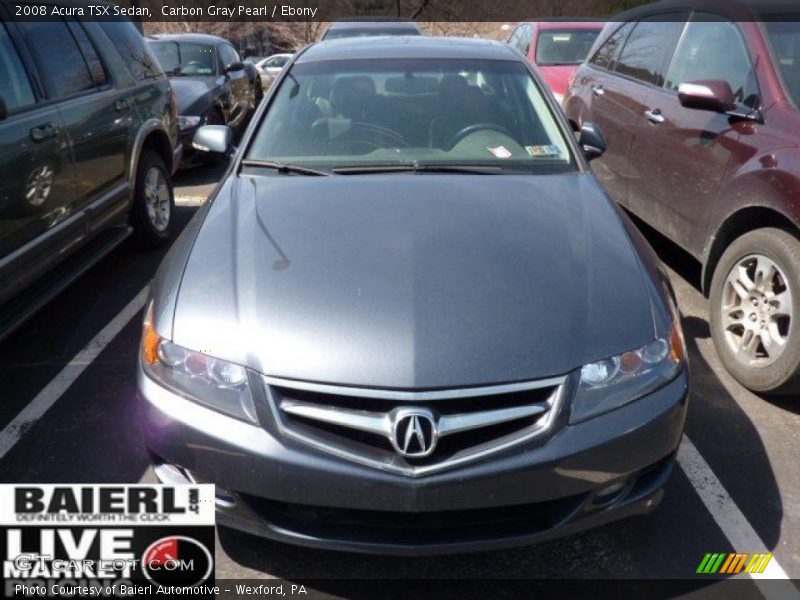 Carbon Gray Pearl / Ebony 2008 Acura TSX Sedan