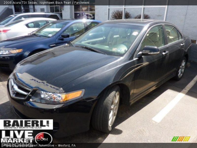 Nighthawk Black Pearl / Parchment 2008 Acura TSX Sedan