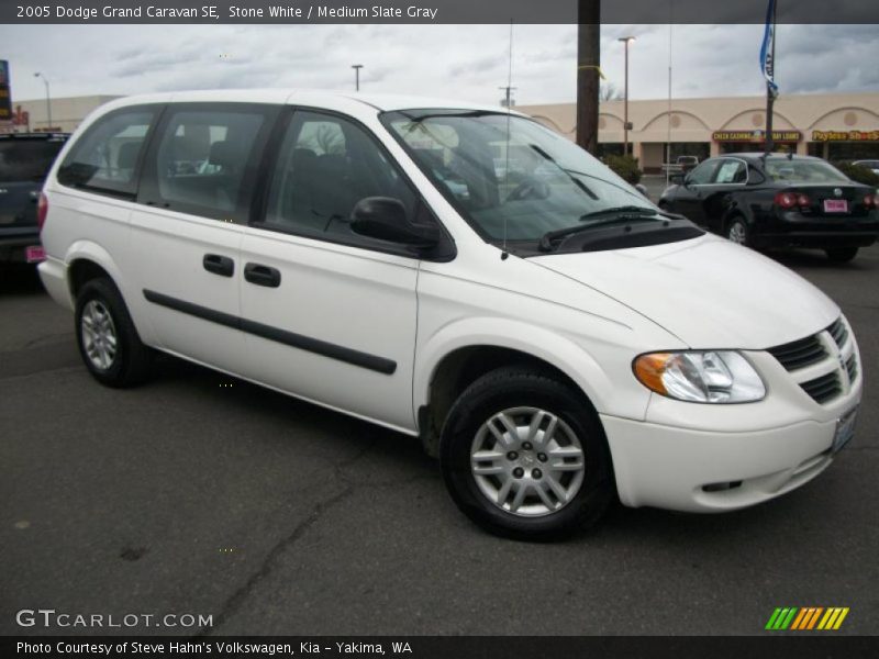 Stone White / Medium Slate Gray 2005 Dodge Grand Caravan SE