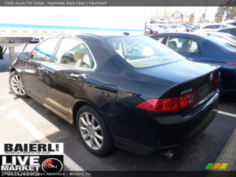 Nighthawk Black Pearl / Parchment 2008 Acura TSX Sedan