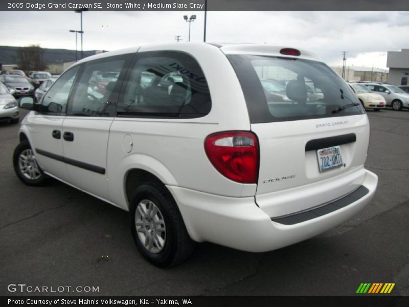 Stone White / Medium Slate Gray 2005 Dodge Grand Caravan SE