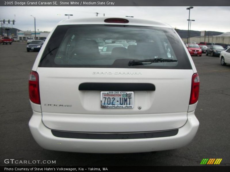 Stone White / Medium Slate Gray 2005 Dodge Grand Caravan SE
