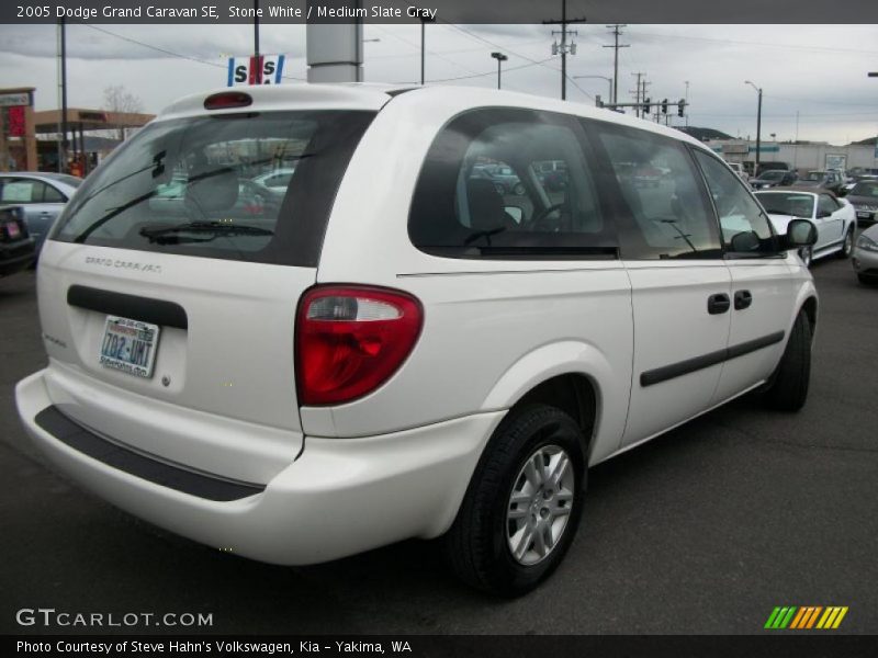 Stone White / Medium Slate Gray 2005 Dodge Grand Caravan SE