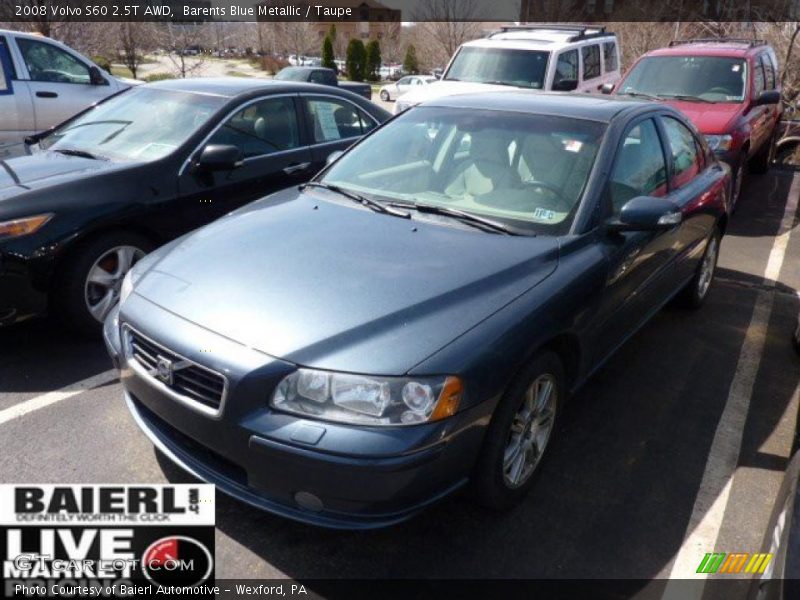 Barents Blue Metallic / Taupe 2008 Volvo S60 2.5T AWD