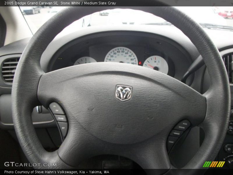 Stone White / Medium Slate Gray 2005 Dodge Grand Caravan SE
