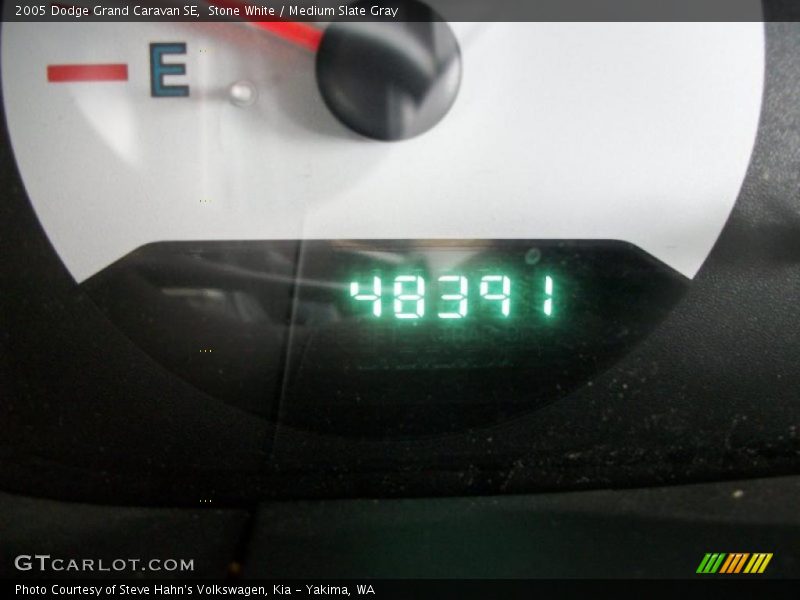 Stone White / Medium Slate Gray 2005 Dodge Grand Caravan SE