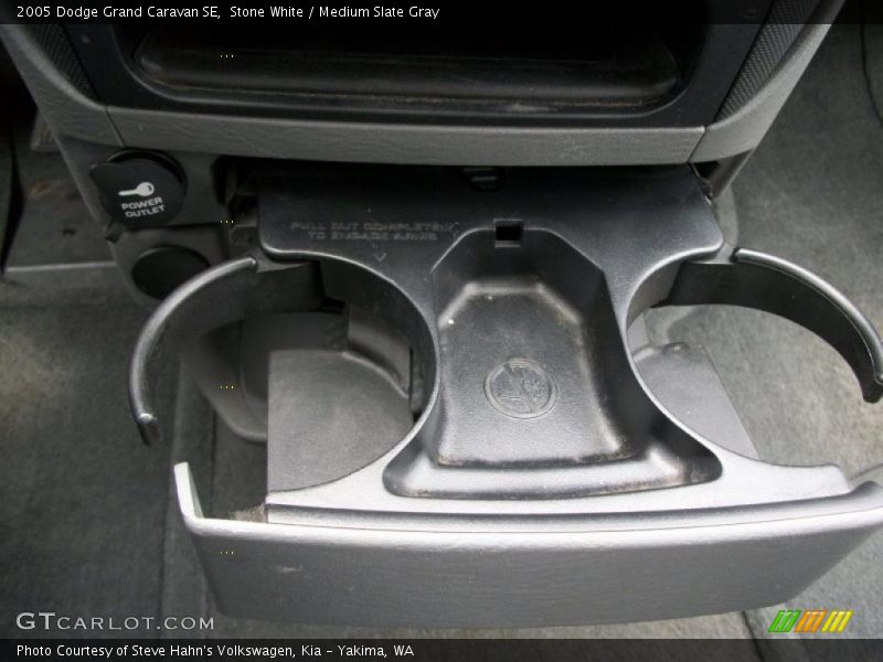 Stone White / Medium Slate Gray 2005 Dodge Grand Caravan SE
