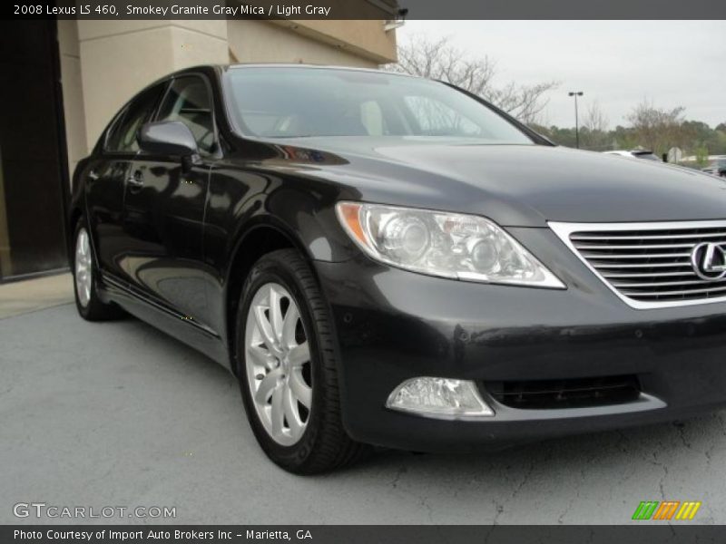 Smokey Granite Gray Mica / Light Gray 2008 Lexus LS 460