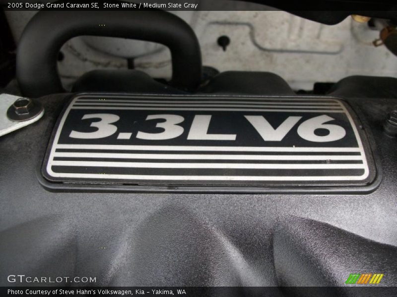 Stone White / Medium Slate Gray 2005 Dodge Grand Caravan SE