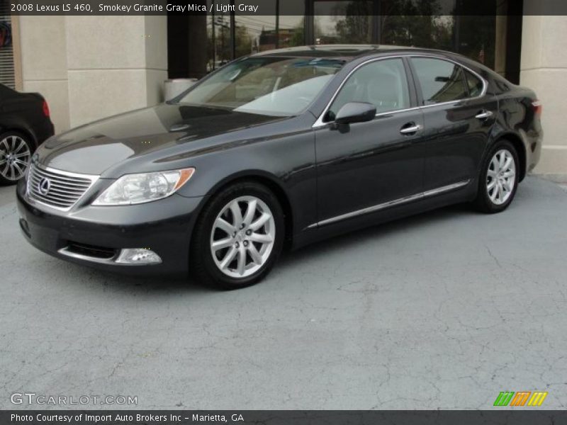 Smokey Granite Gray Mica / Light Gray 2008 Lexus LS 460