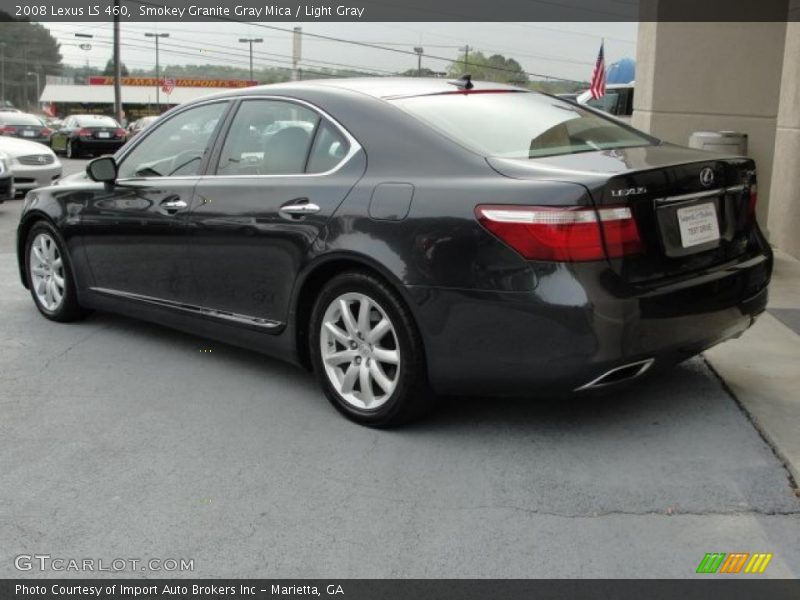 Smokey Granite Gray Mica / Light Gray 2008 Lexus LS 460