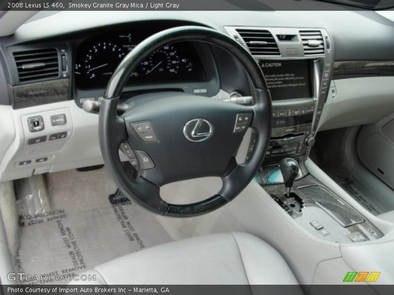 Smokey Granite Gray Mica / Light Gray 2008 Lexus LS 460