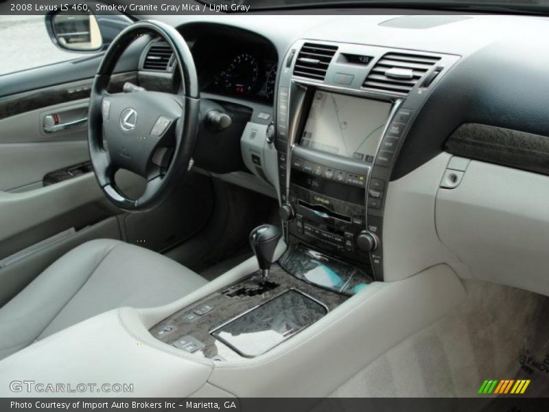 Smokey Granite Gray Mica / Light Gray 2008 Lexus LS 460