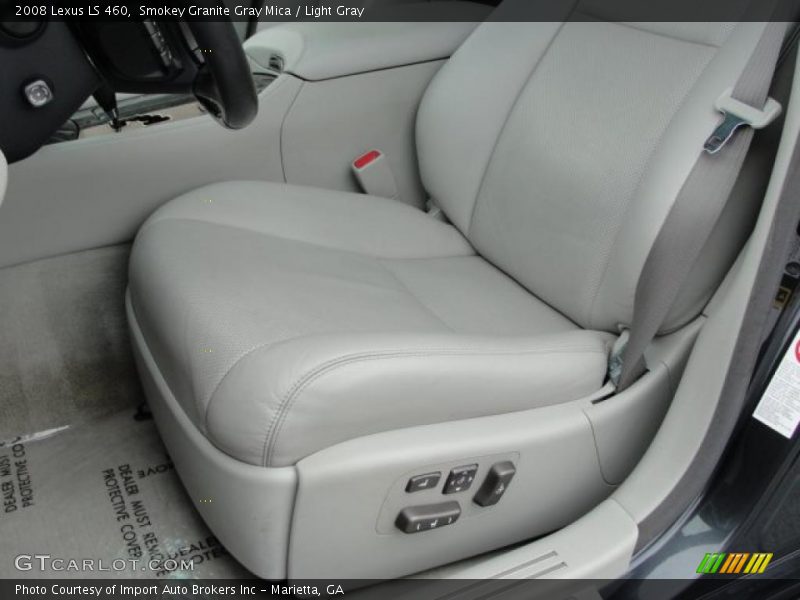 Smokey Granite Gray Mica / Light Gray 2008 Lexus LS 460