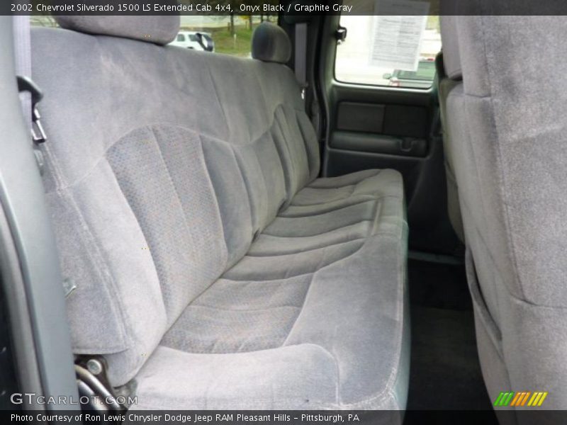 Onyx Black / Graphite Gray 2002 Chevrolet Silverado 1500 LS Extended Cab 4x4