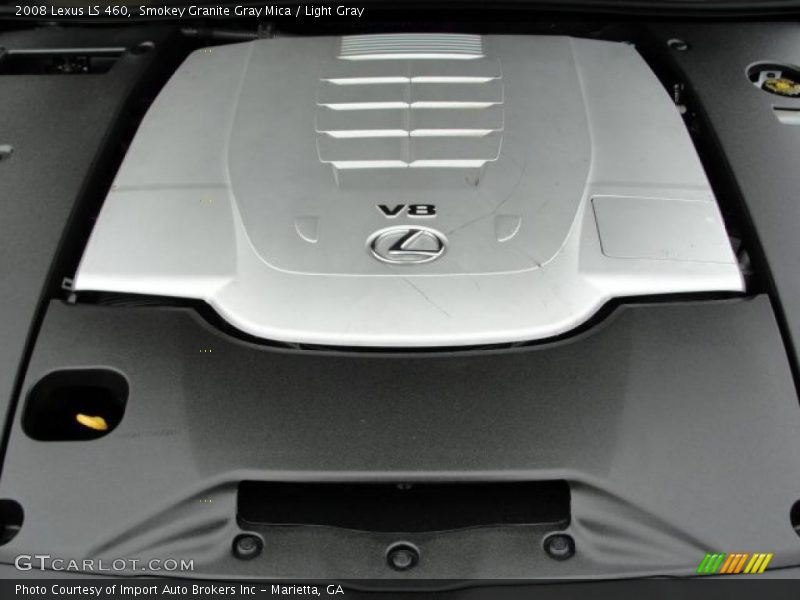 Smokey Granite Gray Mica / Light Gray 2008 Lexus LS 460