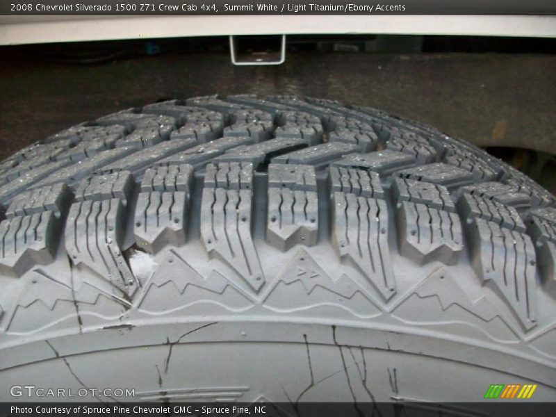 Summit White / Light Titanium/Ebony Accents 2008 Chevrolet Silverado 1500 Z71 Crew Cab 4x4