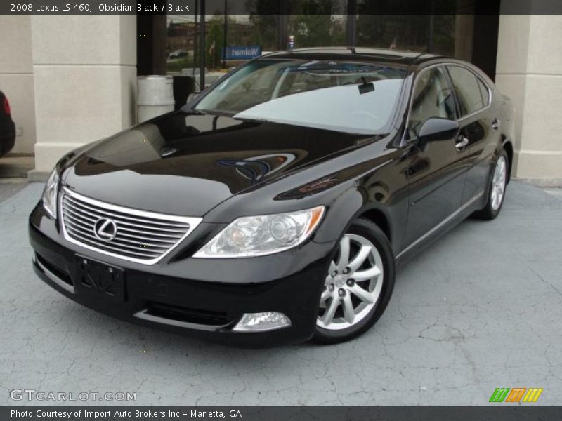Obsidian Black / Black 2008 Lexus LS 460